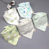 Fashion Modern 5PCS/SET Baby Triangle Double Cotton Bandana Feeding Bibs For Baby Boys/ Girls Baby Kids