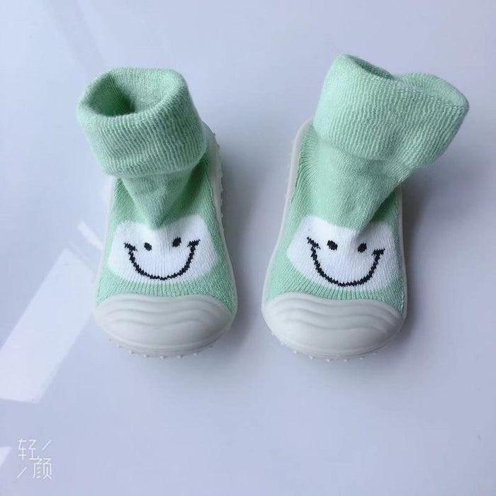 Unisex Cartoon Baby Children's Floor Socks Baby Rubber Soft Sole Socks Breathable Cotton Warm Shoes