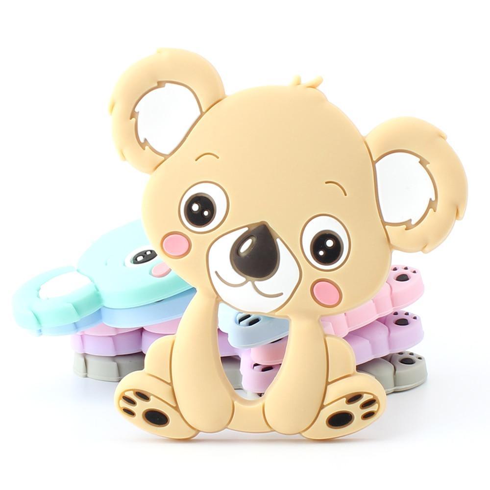 Baby Animal Silicone Teethers Dog Dinosaur Koala Baby Teething Product Accessories For Baby Kids