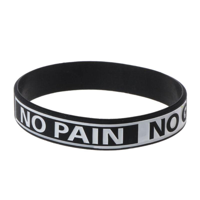 Silicone Rubber Band Elastic Inspirational Motivation Bracelets Never Give Up Perfect Gift For Men And Women Cool Fashion Style