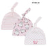 Printed Baby Hats & Caps For Newborn Baby Accessories In Elegant Modern Design Set Of 3PCS For Baby Kids