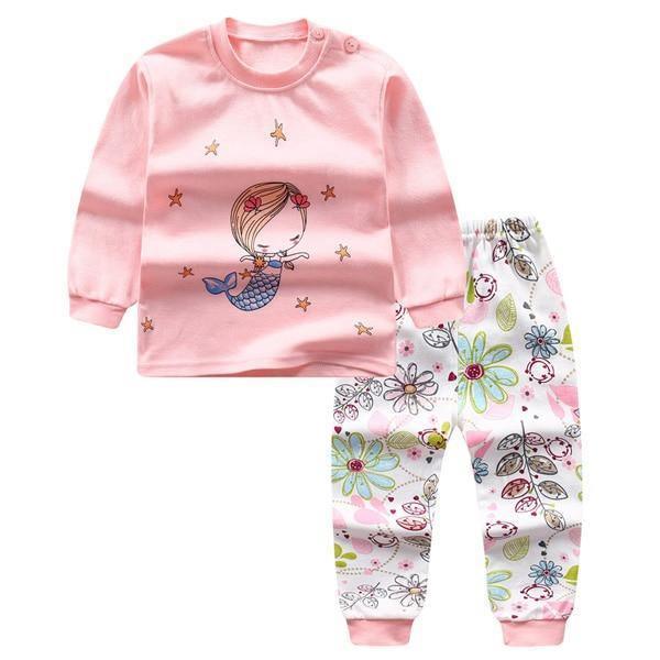 Modern Luxury Baby Boy Clothes Cotton Clothing Sets Cartoon Long-sleeved T-shirt Pants Infant Clothes 2pcs Ste For Boys and Girls Kids