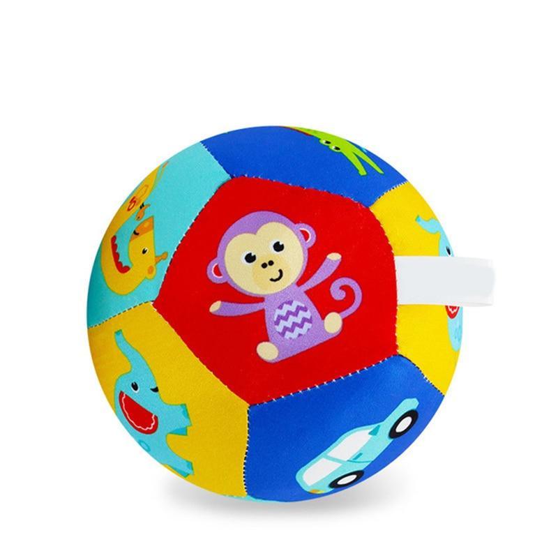 Education Baby Toys For Children Animal Ball Soft Plush Mobile Toy With Sound Baby Rattle Infant Body Building Ball For Kids