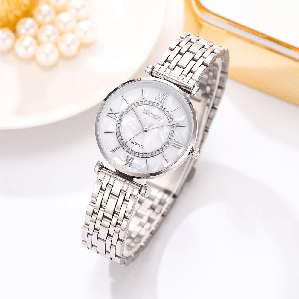 New Luxury Crystal Women Bracelet Watches Top Brand Fashion Diamond Ladies Quartz Watch Steel Female Wristwatch For Women and Girls