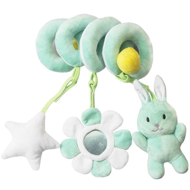 Modern Rattles Mobile Bed Baby Toys Cute Crib Stroller Spiral Newborn Educational Cartoon Animals Rattle Toy For Kids