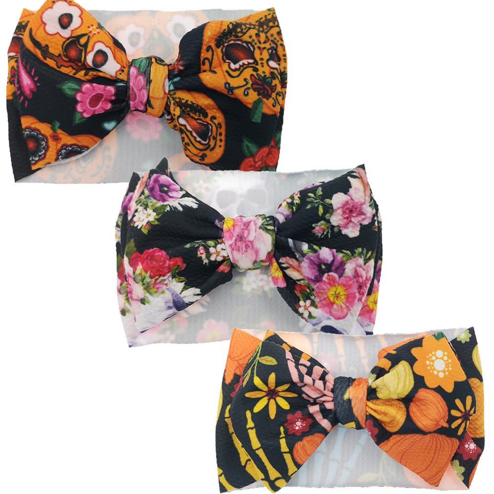 Modern Luxury Elegant Baby Girls Headband Turban Photography Props Baby Hair Accessories Bow 3 Pcs Set For Girls Baby