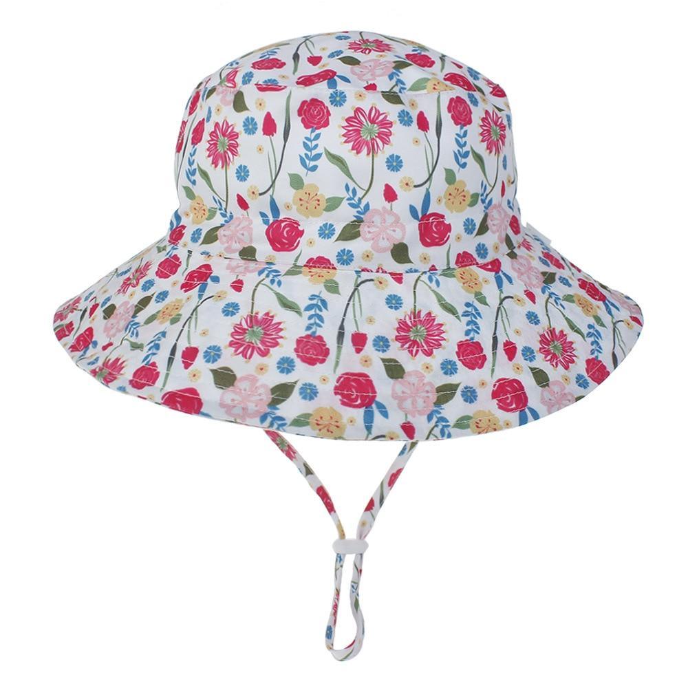 Modern Baby Hat for Girls & Boys Kids Bucket Hat Travel Beach Hat Baby Cap Sun Hats with Windproof Rope