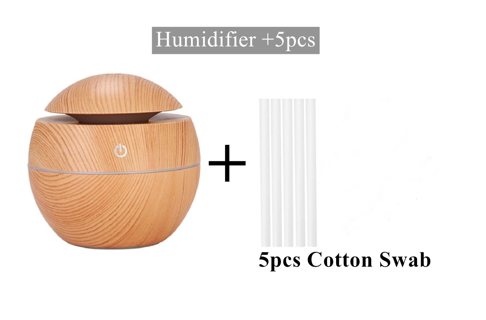 Ultrasonic Air Humidifier Wood Essential Aroma Oil Diffuser With LED Light Electric Aromatherapy Mist Maker