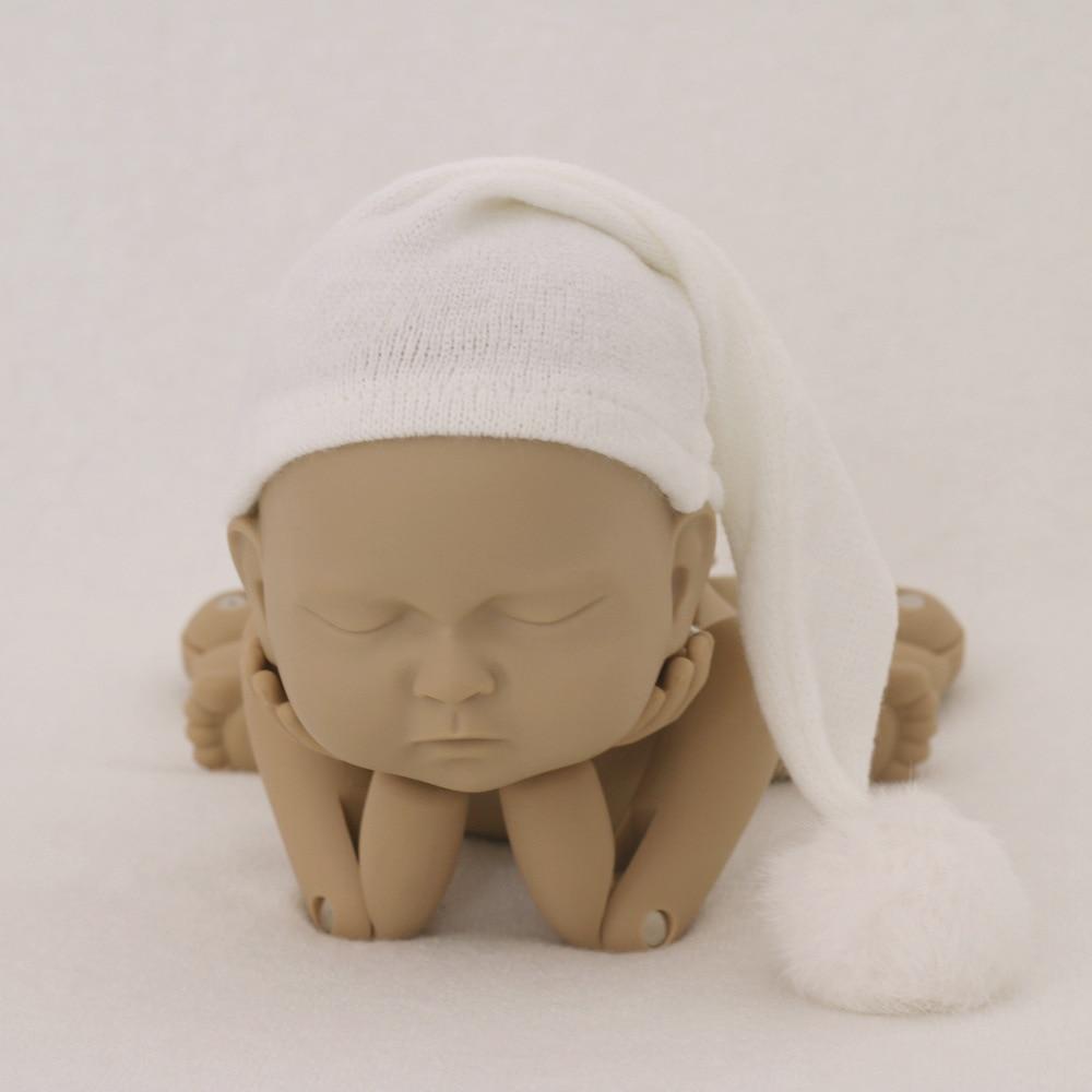 Modern Newborn Photography Props Knit Cap With Fur Ball For Newborn Baby Cap Great For Photo Studio Photography Props Cap Beanie Baby