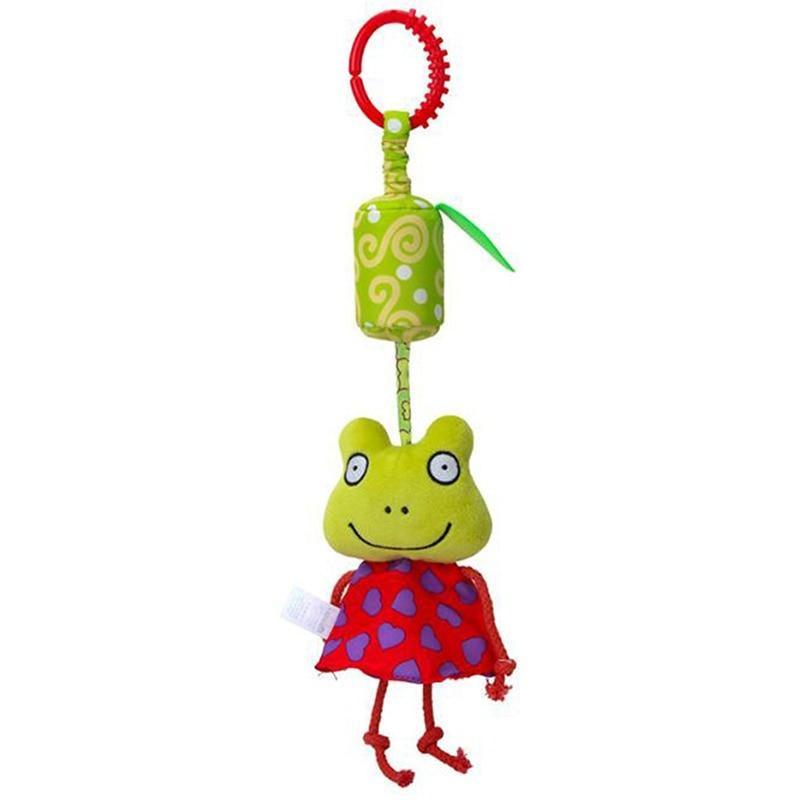 Modern Baby Development Giraffe Animal Hand Bells Rattles Handle Toys Stroller Hanging Teether Baby Toys For Kids