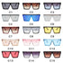 Retro Modern Elegant Square Sunglasses for Women and Lady With Big Frame Fashion Girls Sunglasses In Vintage Style With UV400 Protection