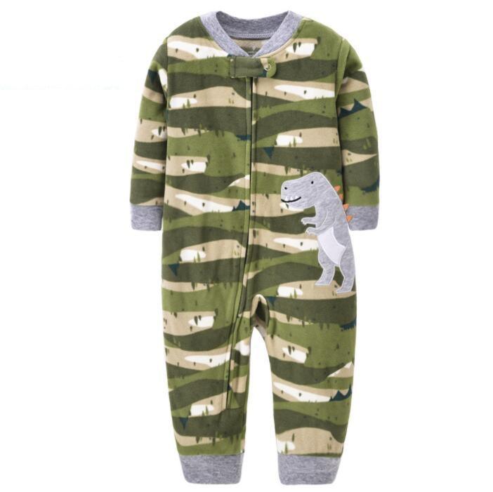 Modern Baby Girl And Boys Pajamas Clothes fleece One Pieces Jumpsuits Romper For Kids 9 - 24M