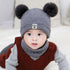 Modern Luxury Children Hats Pom Pom Ball Hat Kids Warm Wool Hooded Hat Baby Scarves Toddler Caps For Kids