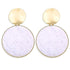 New Vintage Earrings And Geometric Shell Earrings For Women Resin Drop Earrings