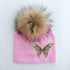 Fashion Baby Cap With Butterfly Toddlers Infant Bonnet Baby Hat For Boys and Girls Travel Hat Cap