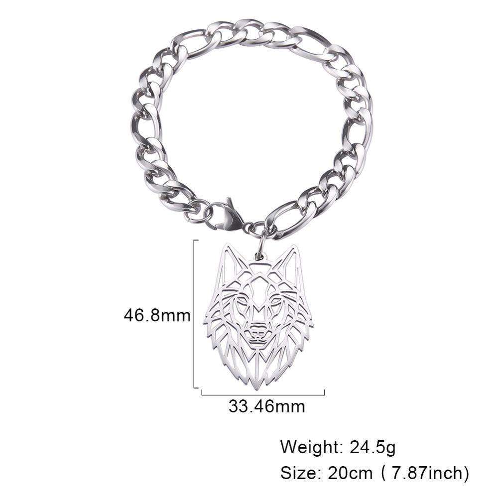 Amazing Wolf Animal Necklace 316L Stainless Steel Forest Animals Luxury For Men Elegant Necklace Hollow Cut Out Pendant Jewelry Gift For Women