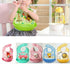 Baby Waterproof Silicone Bibs Burp Cloths Washable Roll Up Crumb Catcher Feeding Bib