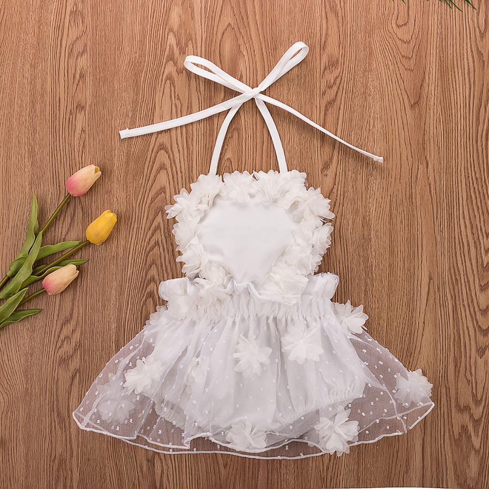 Newborn Infant Baby Girl Romper with Sequin Dot Tulle Dress Outfits for Toddler Girls Dress For Birthday And Party