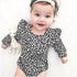 Spring Summer Infant Leopard Clothes Baby Girl Romper Cotton Rompers Long Sleeve Jumpsuit For Baby Girls