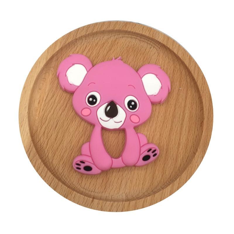 1pc Unique Baby Koala Silicone Teether Teething Chew Toy   Nursing Tool Pendant Food Grade Silicone