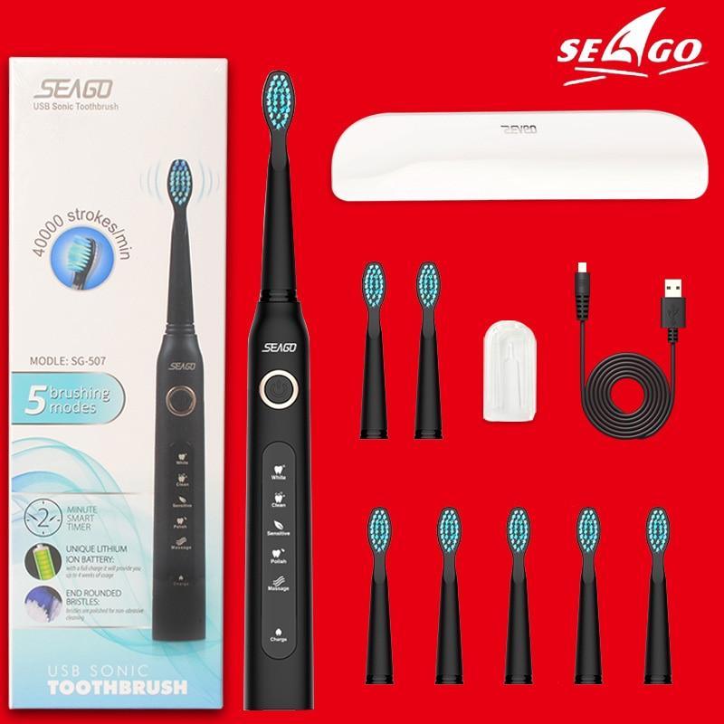 Electric Vibration Toothbrush Sonic Rechargeable Top Quality Smart Chip Teethbrush Head Replaceable Whitening Healthy Best Gift For Adults And Kids