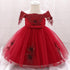 Luxury Modern Designer Toddler Baby Girl Infant Princess Lace Tutu Dress Baby Girl Wedding Dress Kids Party Dress