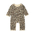 Newborn Baby Girl/ Sleeveless/ Long Sleeve Leopard Romper Jumpsuit Outfit For Babies In elegant Modern Deisgn