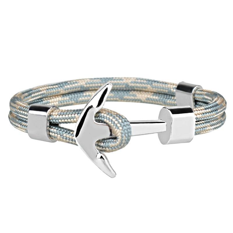 Couple Bracelets Fashion Alloy Anchor Bracelets Bangles braided Polyester Rope Bracelets For Women And Men Gifts