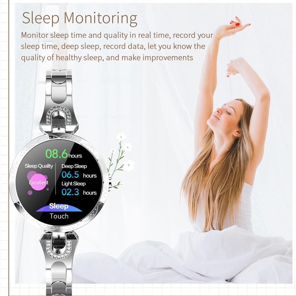 Fashion Women's Smart Watch Waterproof Wearable Device Heart Rate Monitor Sports Smartwatch For Women Ladies