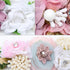 Handmade Luxury Pearl Baby Headbands Bundle Nylon Elastic  Newborn Hair Accessories for Girls Kids