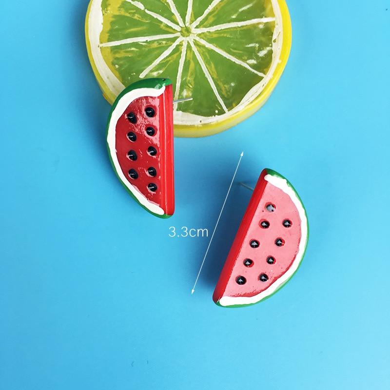 Unique Resin Stereo Lemon Orange Earrings With Long Pendant Fashion Summer Fruit Jewelry Designs For Girls And Teenagers