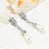 New Jewelry Bride Pearl Crystal With Elegant Short Collarbone Neck Luxury Necklace And Earrings