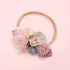 Modern Fashion Floral Headband Newborn Baby Elastic Hairbands Pearl Fresh Style Bow Knot For Girls