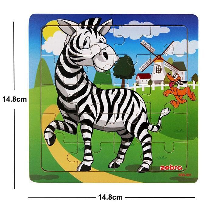 38 Style Cartoon Wooden Puzzle Children Animal/ Vehicle Toy For  2-6 Year Baby Early Educational Toys for Kids