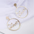 New Luxury Long Crystal Tassel In Gold Color Dangle Earrings For Women