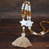 New Modern Bohemian Necklace Luxury Handmade Stones Tassels Elegant Wood Beads Amazing Necklace Long For Women Jewelry Gifts