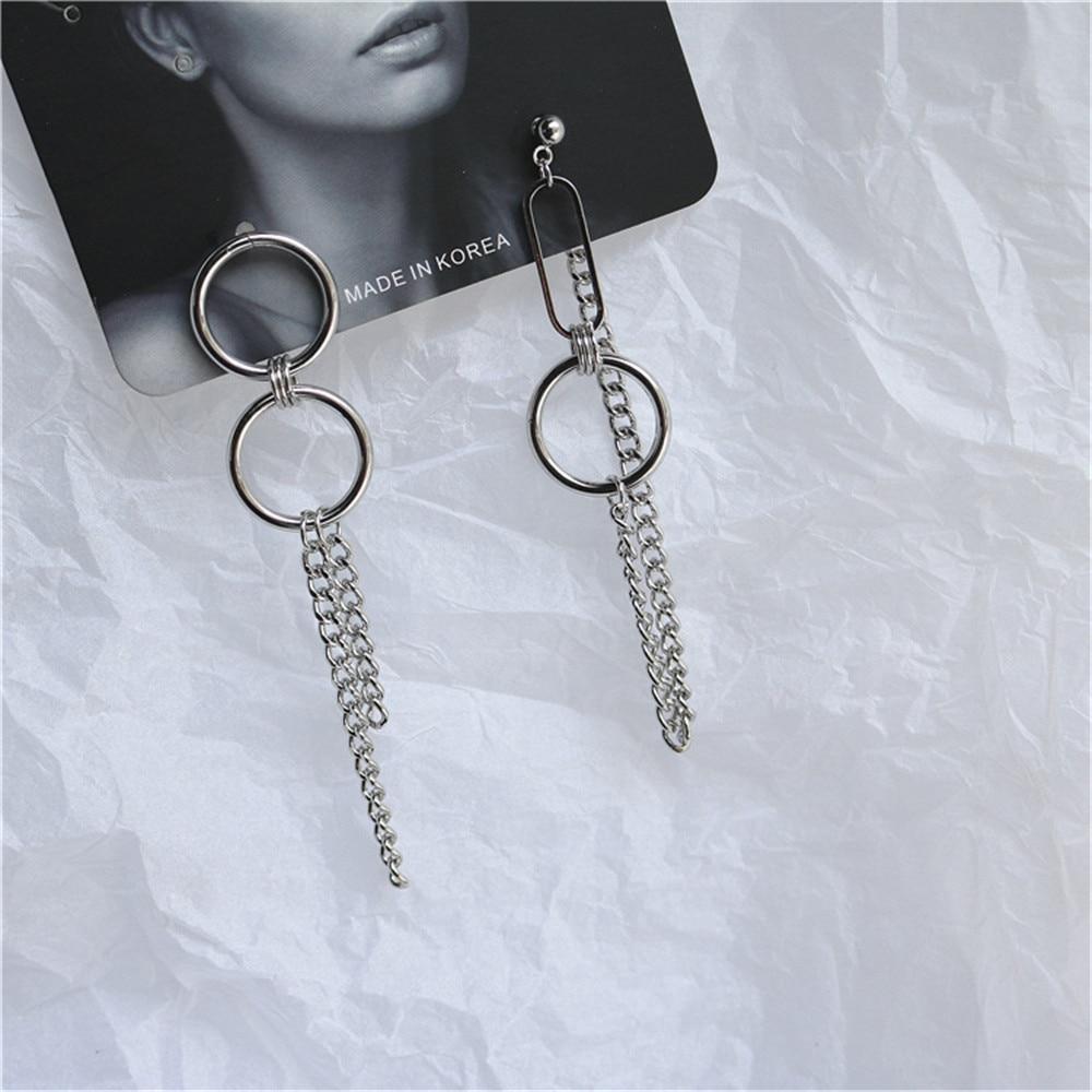 Luxury Punk Sliver Drop Earrings With Creativity Jewelry Accessories For Women In Simple Fashion Design