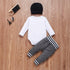 Infant Baby Boy Clothes Sets Long Sleeve Romper Pant Hats Outfit Clothes Set for Baby Kids