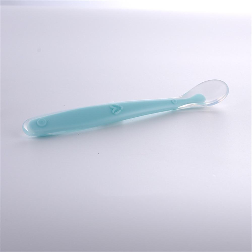 New Candy Color Baby Soft Silicone Spoons Feeding Dishes Tableware  Flatware Children Food  Feeding Tools