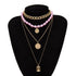 Multi Layered Pearl Choker Necklace for Women Luxury Jewelry Perfect Gift Cool Vintage Style