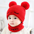 Winter Children Hat Bonnet Enfant Knitted Cute Baby Cap For Girls Boys 0-24 Months For Kids In Modern Bear Design