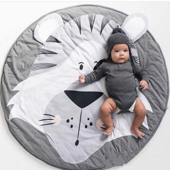 Creative Elephant Design Baby Play Mat  Round Carpet Cotton Animal Play Mat Newborn Infant Crawling Carpet For Baby Kids