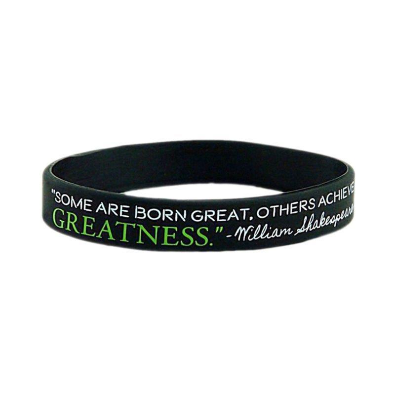 Dream Greatness Believe Motivation Silicone Rubber Bracelets Perfect Gift For Men And Women Cool Style