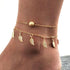 Heart Bohemian Silver Color Anklet Bracelet Heart shape Female Anklets foot Jewelery Style 2020