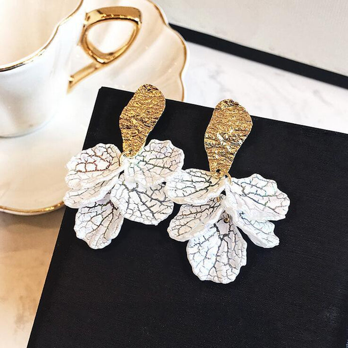 New Flower Handmade Bohemia Boho Earrings Women Fashion Long Hanging Earrings Crystal Female Jewelry Set