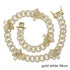 Luxury Elegant Miami Cuban Link Chain Butterfly Charm Choker Necklace Bling In Hip Hop Jewelry Style For Men and Women