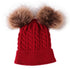 Trend Cute Newborn Baby Winter Warm Hats Infant Kids Girls Boys Knit Hat With Pompom Ball Beanie Caps For Girls