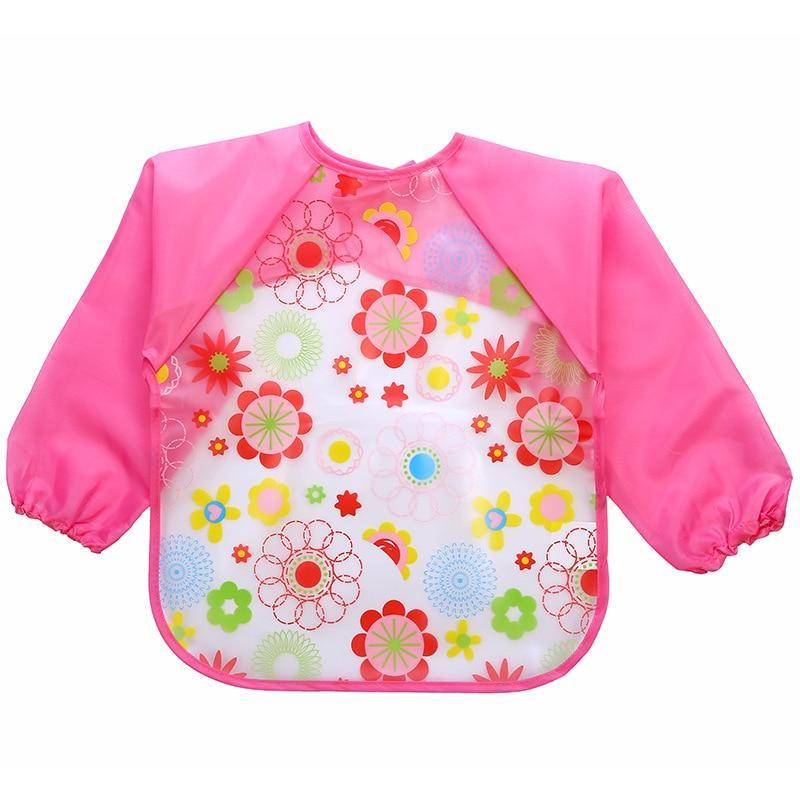 Modern Luxury NEW Baby Cute Cartoon Waterproof Long Sleeve Apron Baby  Feeding Bib for Children Baby and Kids