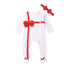 Newborn Girl Boy Autumn Santa Claus Long Sleeve Dot Bandage  Romper Jumpsuit Hat For Christmas Made For Girls and Boys