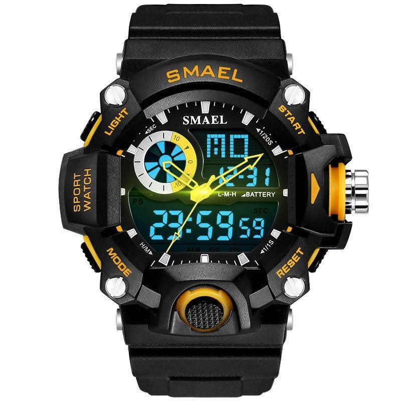 Sport Famous Watch for Men Military Army Watch With Led Digital Display Analog Shock and Alarm clock and Night Mode